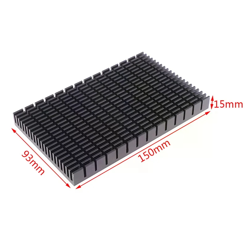 

1509315mm Heating Panel Heat Sink Aluminum Heatsink Plate Black Radiator High Quality Durable