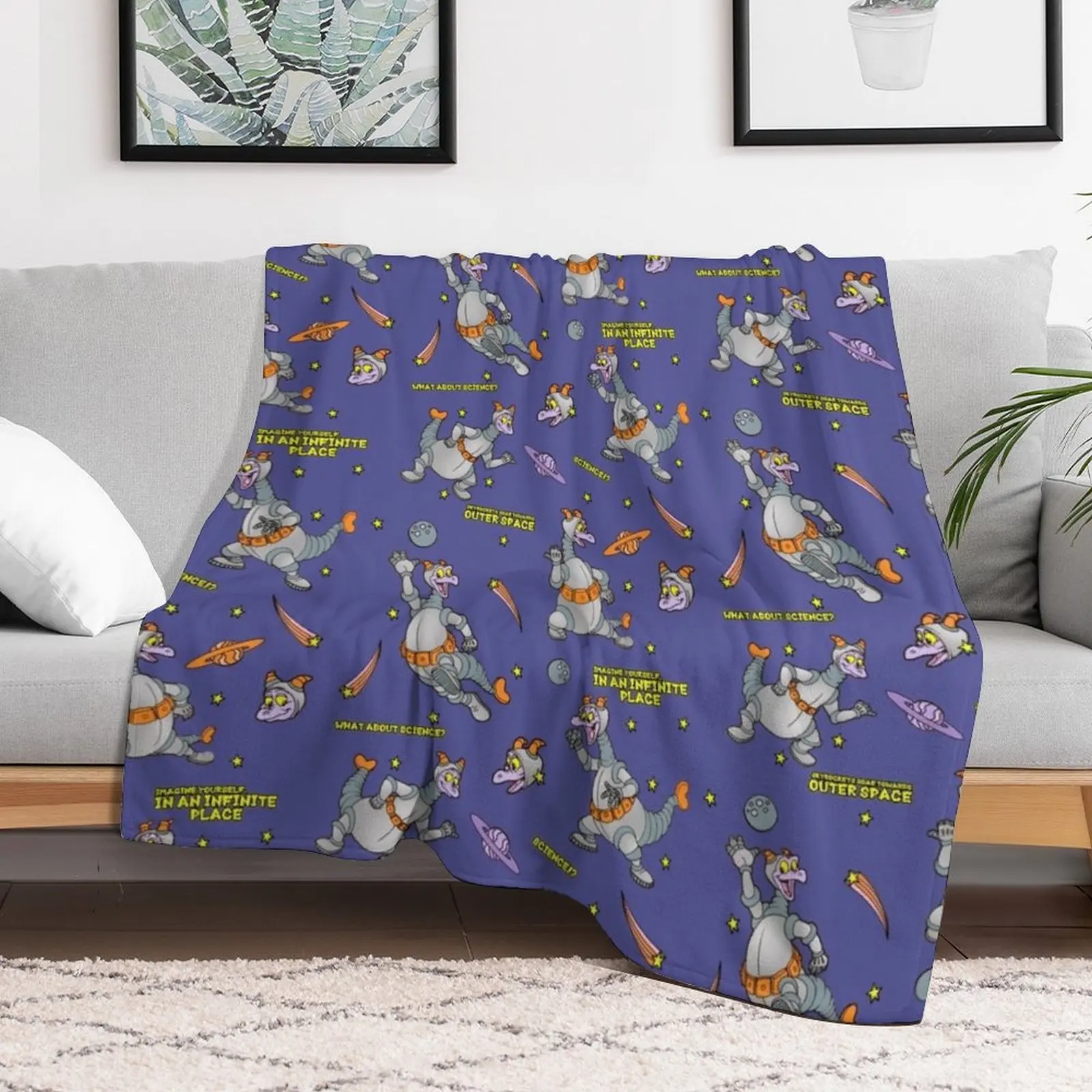 

Space Figment pattern Throw Blanket Shaggy Tourist Decorative Sofas Blankets