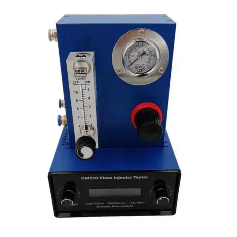 TIP2209+CRI250 Piezo Injector Dynamic Stroke Pulse Resistance Test with Flow Air Gap Testing