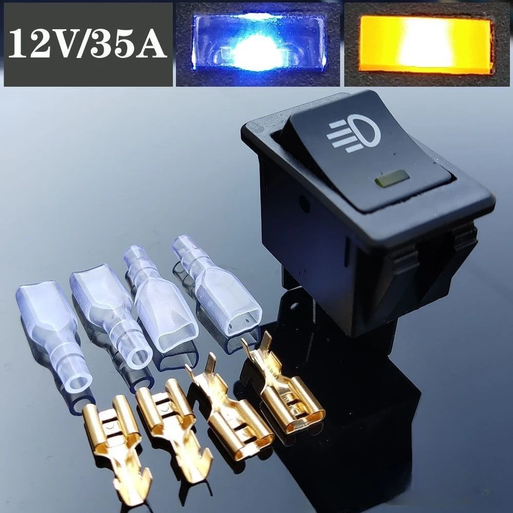 

12V car high current switch modified LED fog lamp headlight 24V truck roof spotlight switch universal