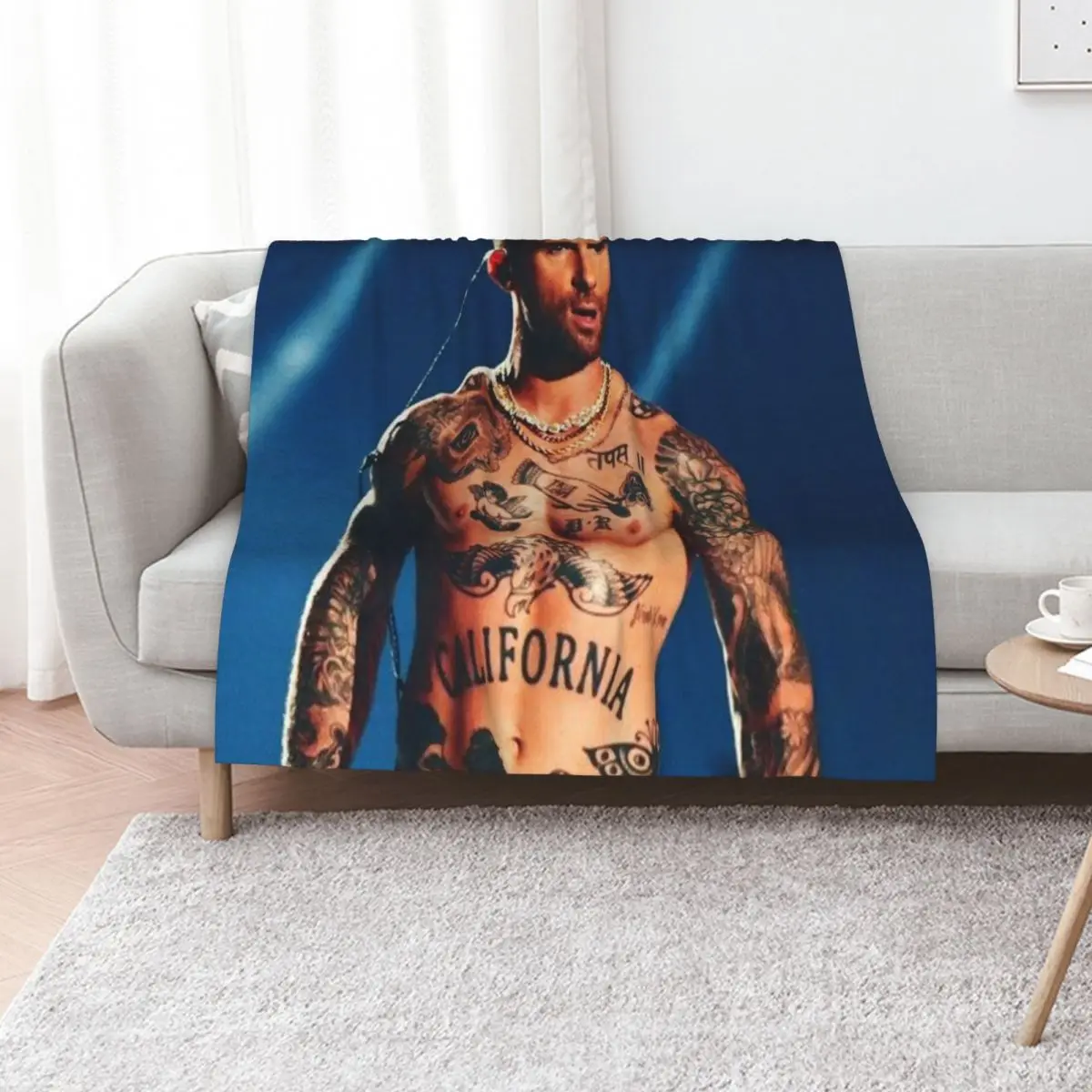 

adam levine Throw Blanket Bed linens Plaid Flannel Fabric Luxury St Blankets