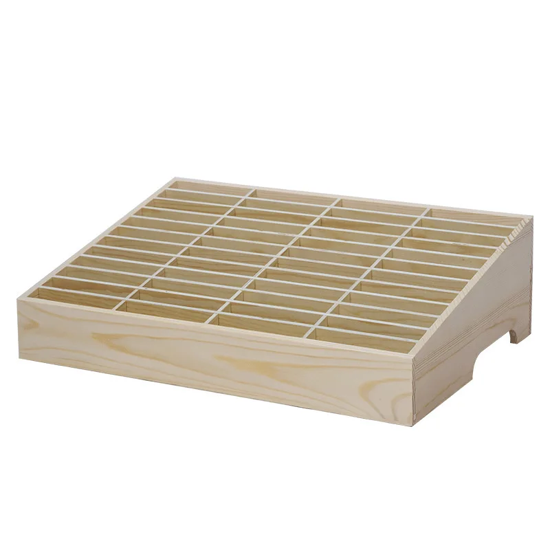 

Wooden Mobile Multi Compartment Desktop Organizer For Meeting Room Cell Storage Cabinet Wood Cell Phone Holder Classroom Phone