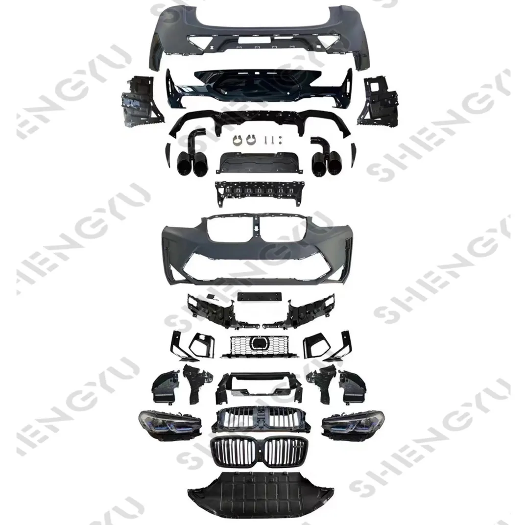 

Upgrade Modification KitBody Kit For BMWS X4 G02 2018-2021 Upgrade To X4M F98 LCI 2022+ Include Front And Rear Bumper With Grill