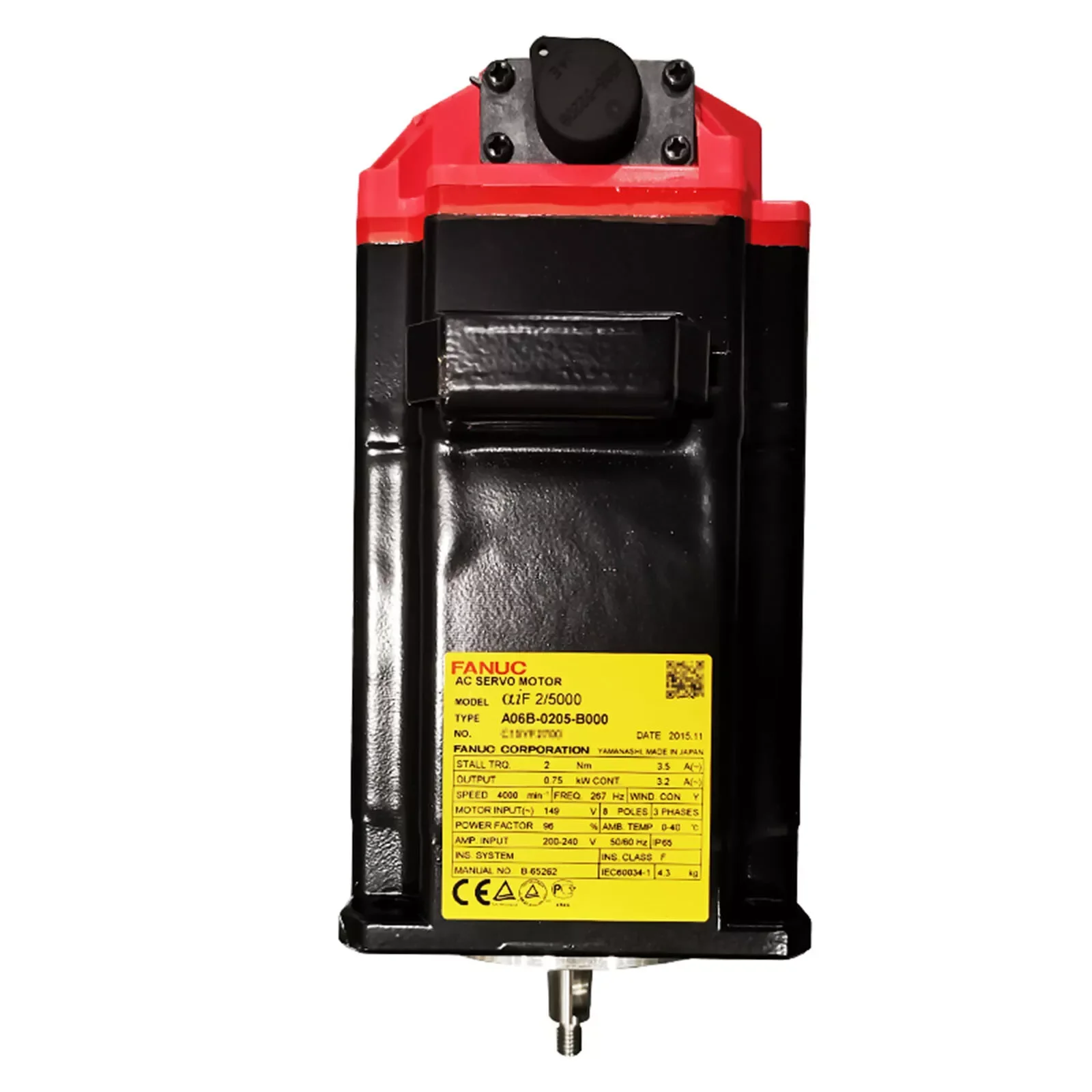 

A06B-0205-B000 Fanuc AC Servo Motor Tested Ok A06B0205B000