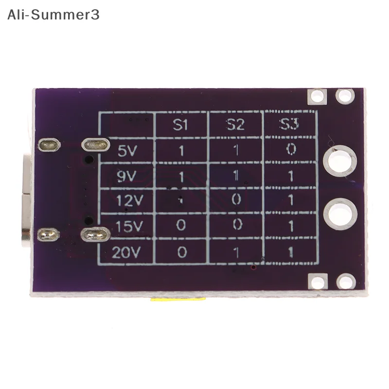 1 stks PD/QC/AFC Snel Opladen Decoy Trigger Ondersteuning 5 V 9 V 12 V 15 V 20 V Vaste Uitgangsspanning Type-C USB Voor Telefoon En Solar