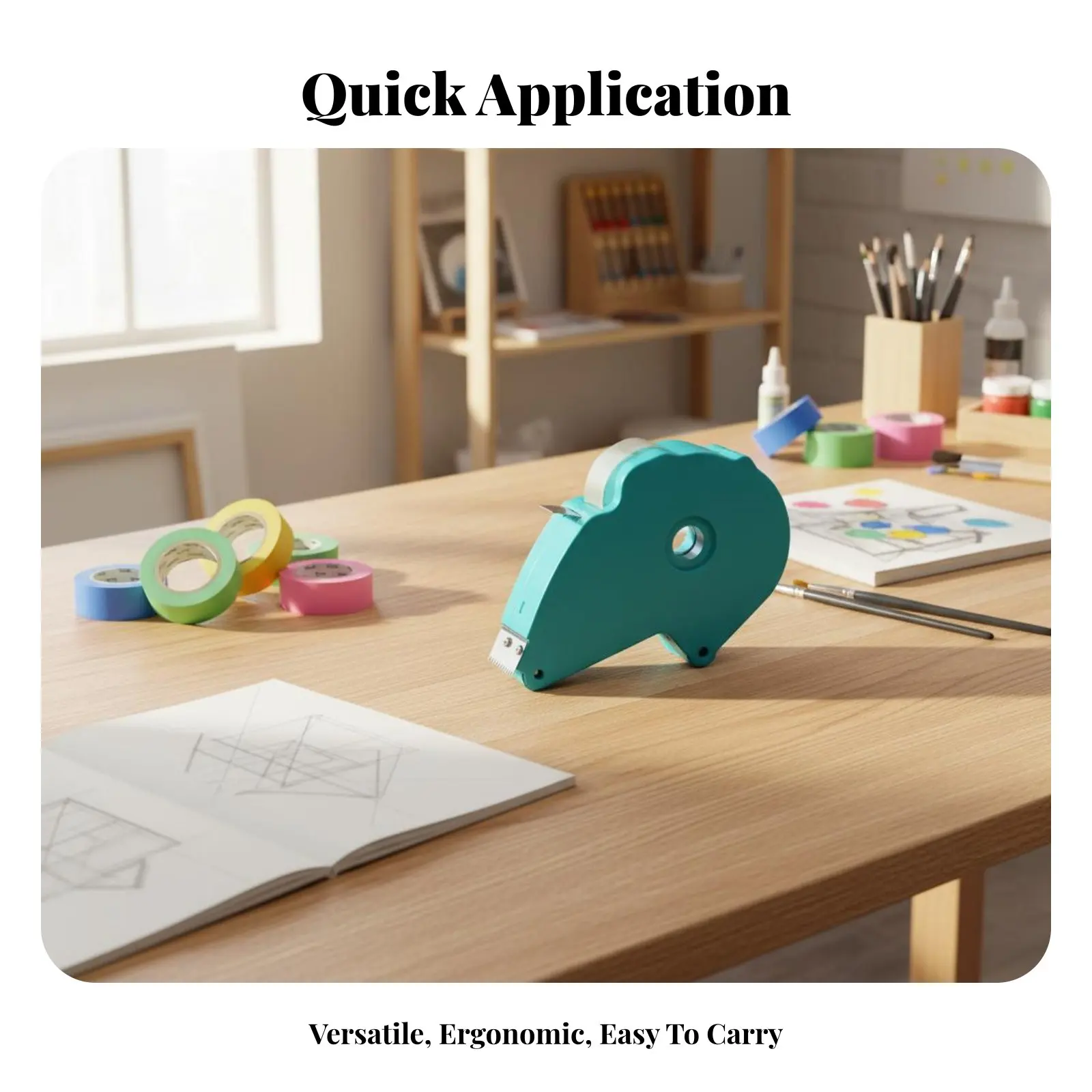 

Портативный диспенсер для малярной ленты: равномерное нанесение, экономия времени для маляров