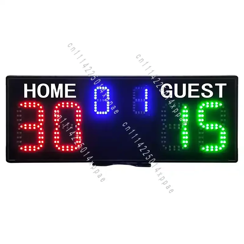 Basketball Scoreboard Portable Ball Game Scoreboard Electronic Scoreboard LED Large Screen Battery Tennis