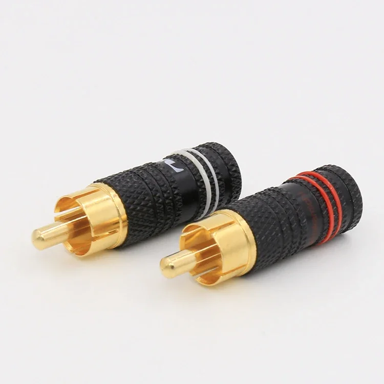 High quality 24K Gold plated Hi-End RCA plug connector