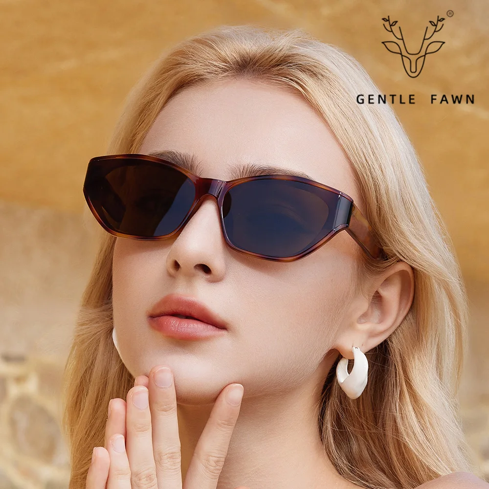 

Women Polarized Butterfly Cat Eye Sunglasses Luxury Designer Vintage Acetate Fiber UV400 Fashion Eyewear