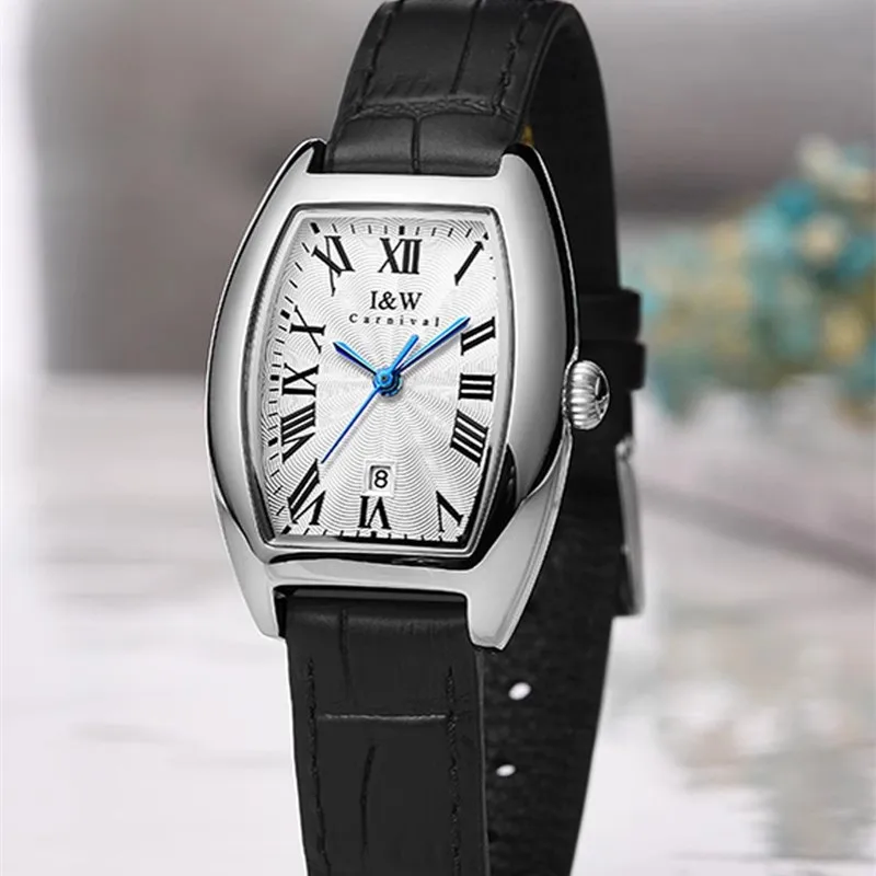 سويسرا صنع ساعة للنساء كرنفال العلامة التجارية الفاخرة الياقوت التقويم كوارتز ساعة اليد السيدات موضة مقاوم للماء Reloj Mujer #4