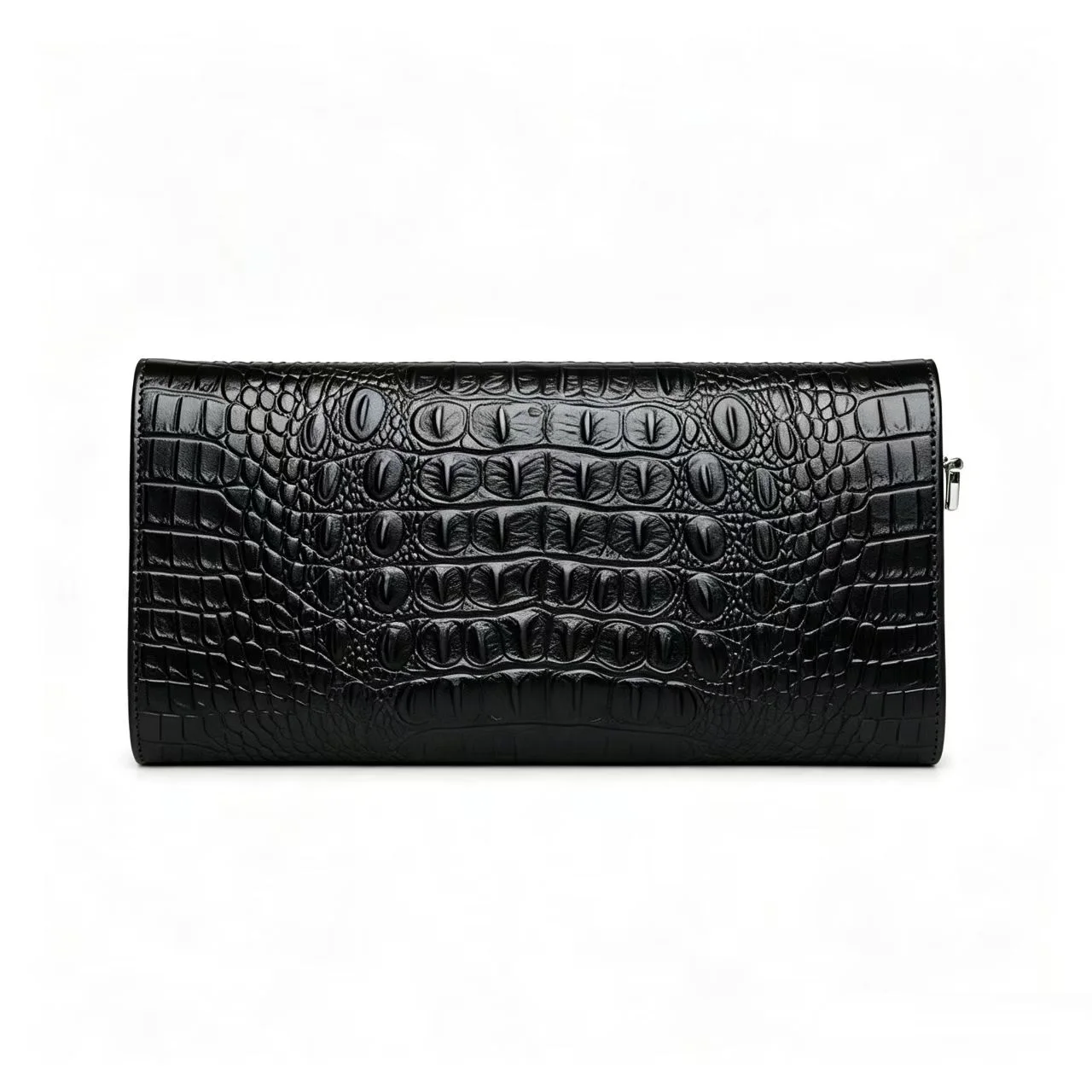 Alligator Pattern Women Cow Leather Clutch Bag Removable Chain Strap Crossbody Evening Bag Ladies Cowhide Purse Handbag
