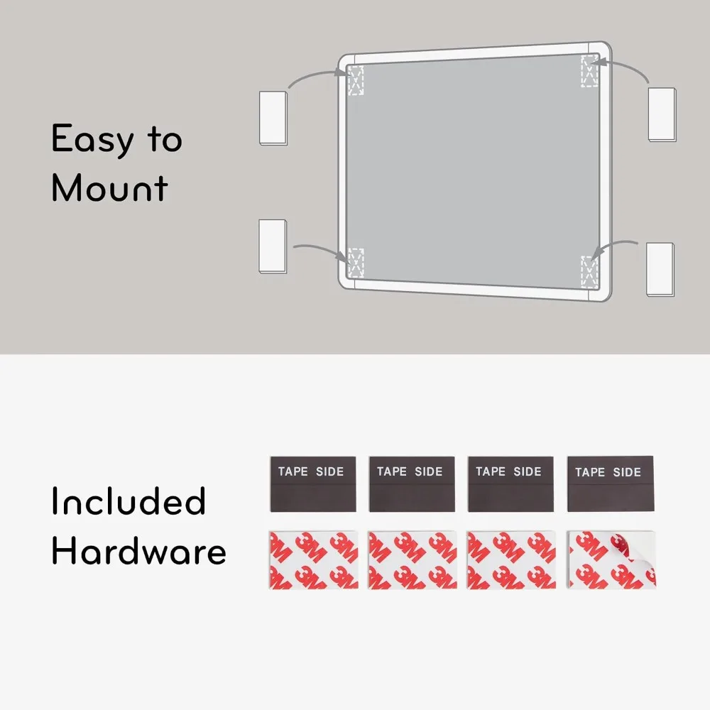 Small Magnetic Whiteboard with Frame 8.5x11 Inches Dry Erase Board for Students Fridge Locker Mini Whiteboard Includes Marker and Magnet view 6