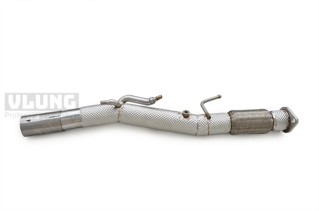 Straight Through OPF GPF Delete Front Pipe For Mercedes AMG A35 CLA35 GLB35 2.0T 19-26 T304 Stainless Steel Exhaust Front Pipe