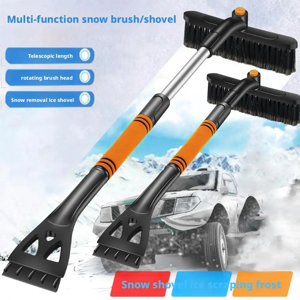 Winter Car Snow Shovel Extendable Ice Scraper Snow Brush Detachable Windshield Snow Remove Broom Auto Cleaner Tool Accessories