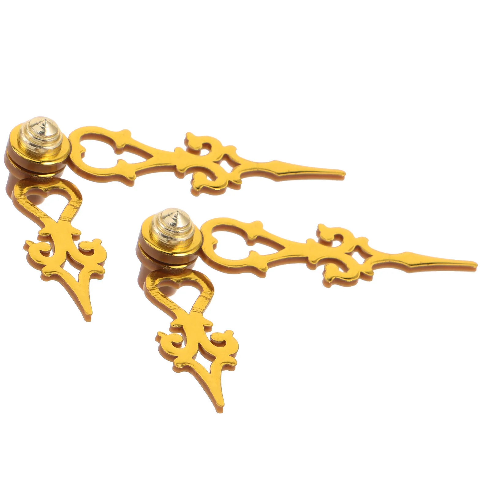 2Pcs Classic Cuckoo Clock Hands Gold 6.5cm Replacement Clock Parts for Mechanical Cuckoo Wall Clocks Quiet Operation Retro Decor
