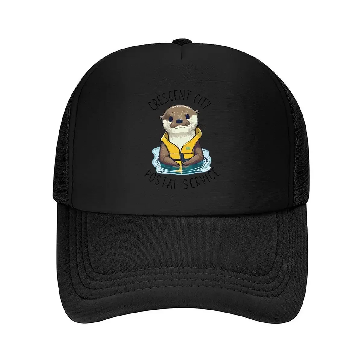 2026 Crescent City Postal Service Otter  Sticker Mesh Baseball Cap