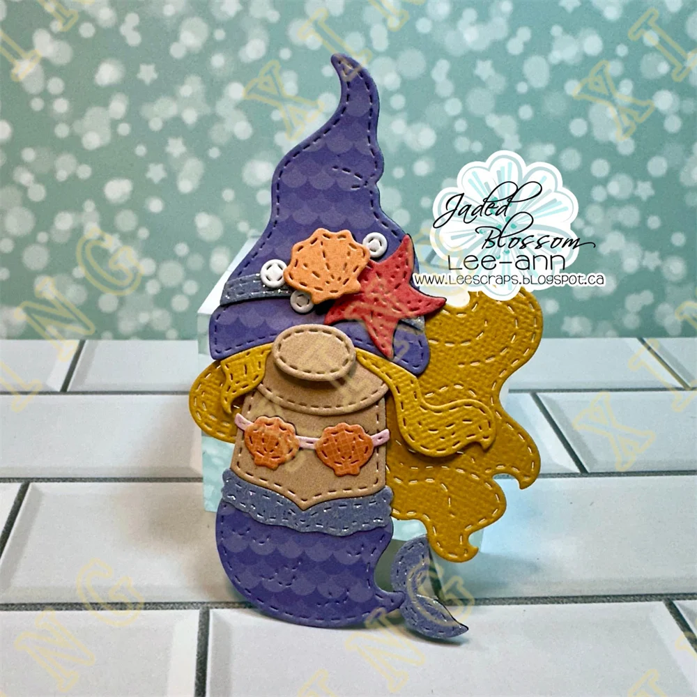 New Mermaid Add Ons Make a Splash Gnomie Metal Cutting Die Stamps Stencils Scrapbook Embossed Paper Card Album Craft Template view 4