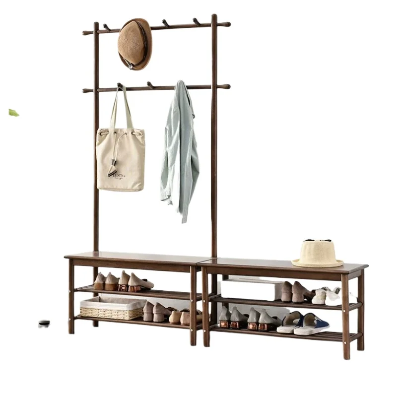 

Solid wood coat rack