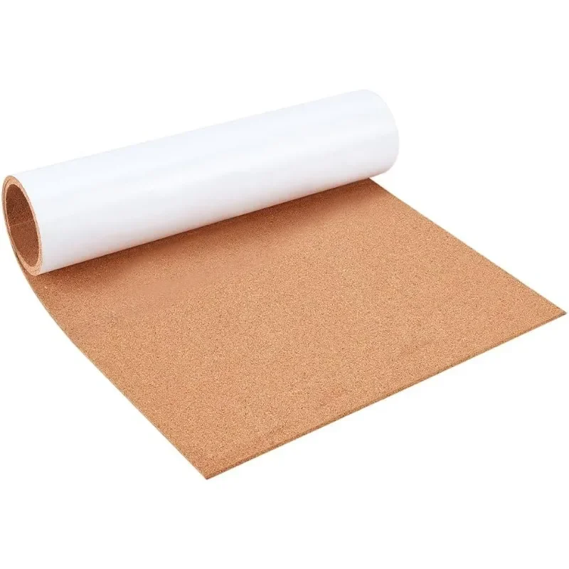 11.8x23.6 inch Self-Adhesive Cork Roll, 3mm Thick Cork Mat with Strong Adhesive-Backed for Wall Decoration, Party and DIY Crafts