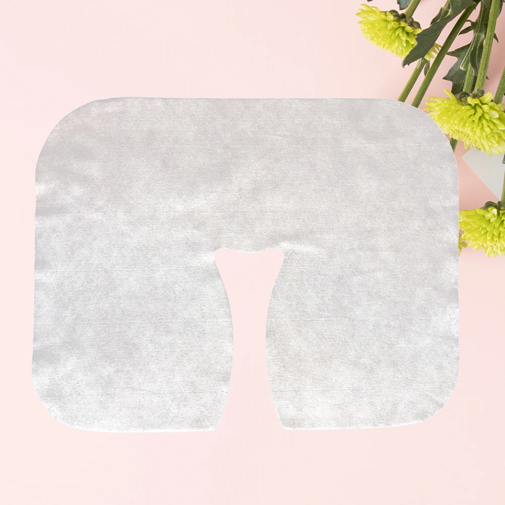

200PCS Disposable Head Cushion Face Towel Pad Disposable Massage Cover Non-Sticking Face Rest Covers
