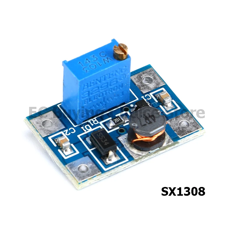 5pcs/1pc SX1308 Adjustable DC-DC Power Step Up Boost Converter Module 1.2MHZ 2-24V to 2-28V 2A