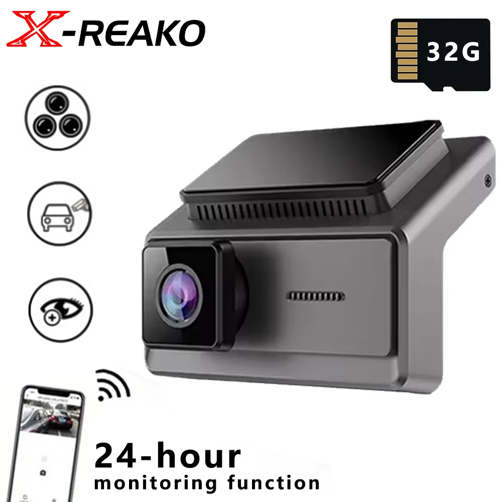 

1080P HD Car Video Recorder 150° Wide Angle Car DVR 24-hour Parking Surveillance Dash Cam With WiFi Night Vision