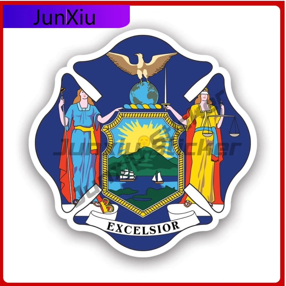 

New York State Maltese Cross Shaped Anime Laptop Waterproof Vinyl Decal For Motocross Unique Unique Creative Decor Protection