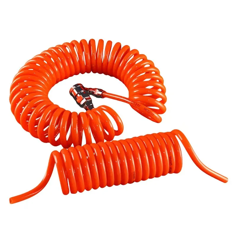 Compressor Air Tools 3M 6M 9M 12M High Pressure PU Tubing Gas Spring Pneumatic Spiral Tubing EU Quick Coupling Pipe EU/JP Type