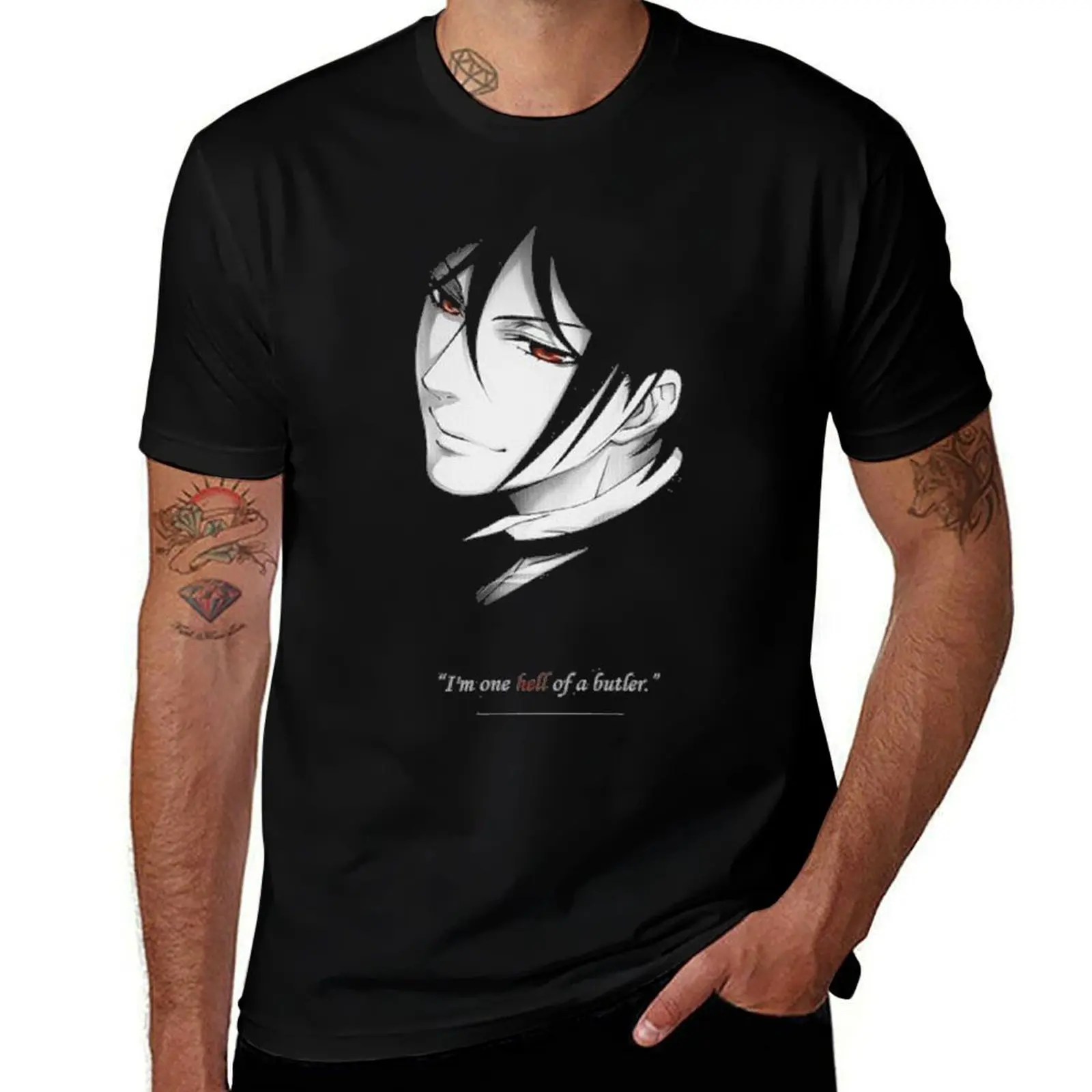 One hell of a butler T-Shirt Casual Pattern Print Tee Shirt