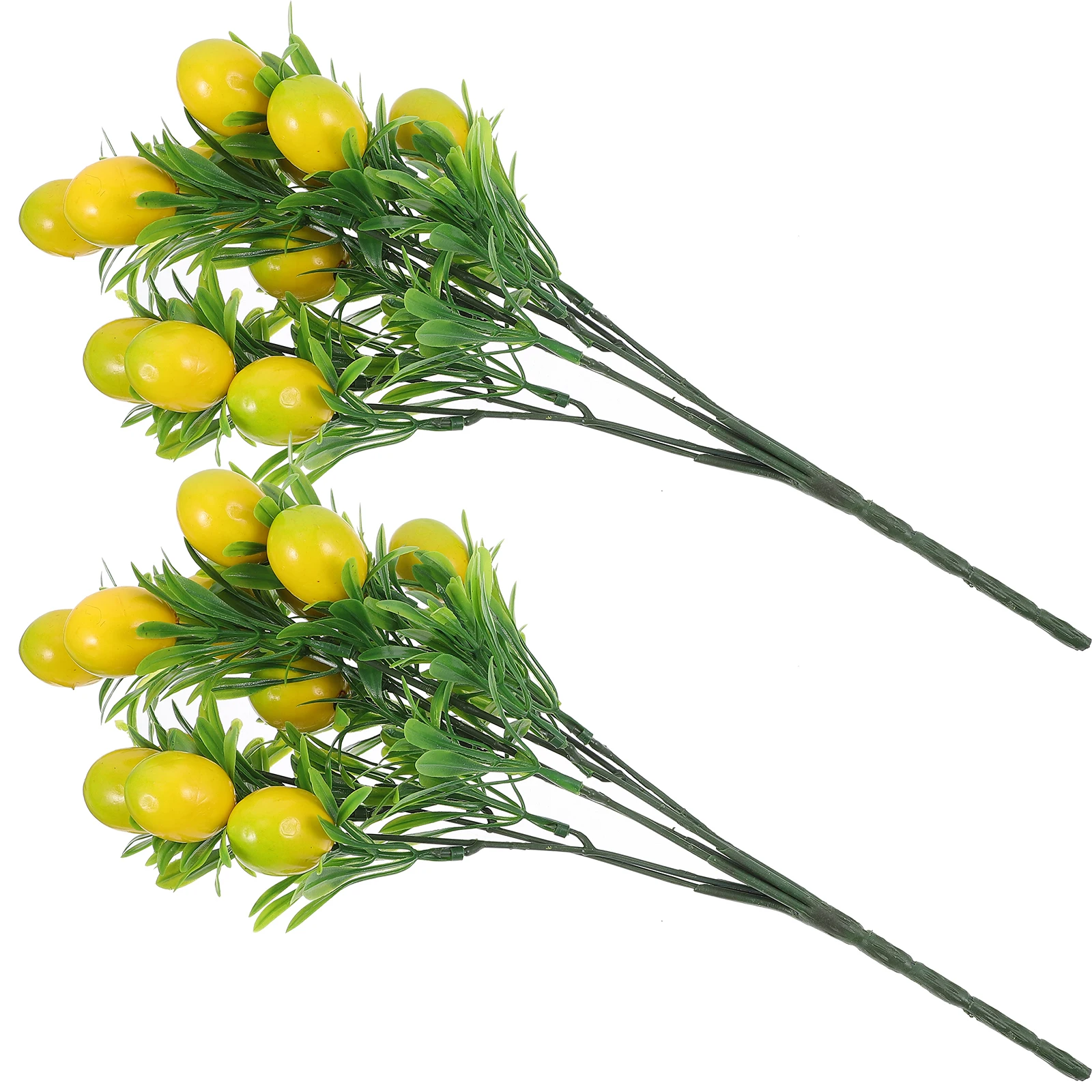 

2pcs Artificial Lemon Tree Stem Fake Fruit Branches for Home Wedding Party Decor Photography Backdrop DIY Faux Lemon Vine