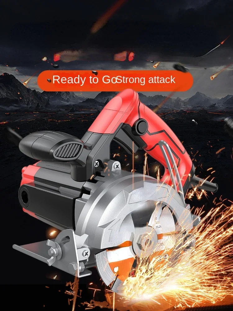 

Household Small Hand-Held Stone Tile Stone Cutting Machine Slotting Machine Portable Saw Woodworking Special Electric Saw