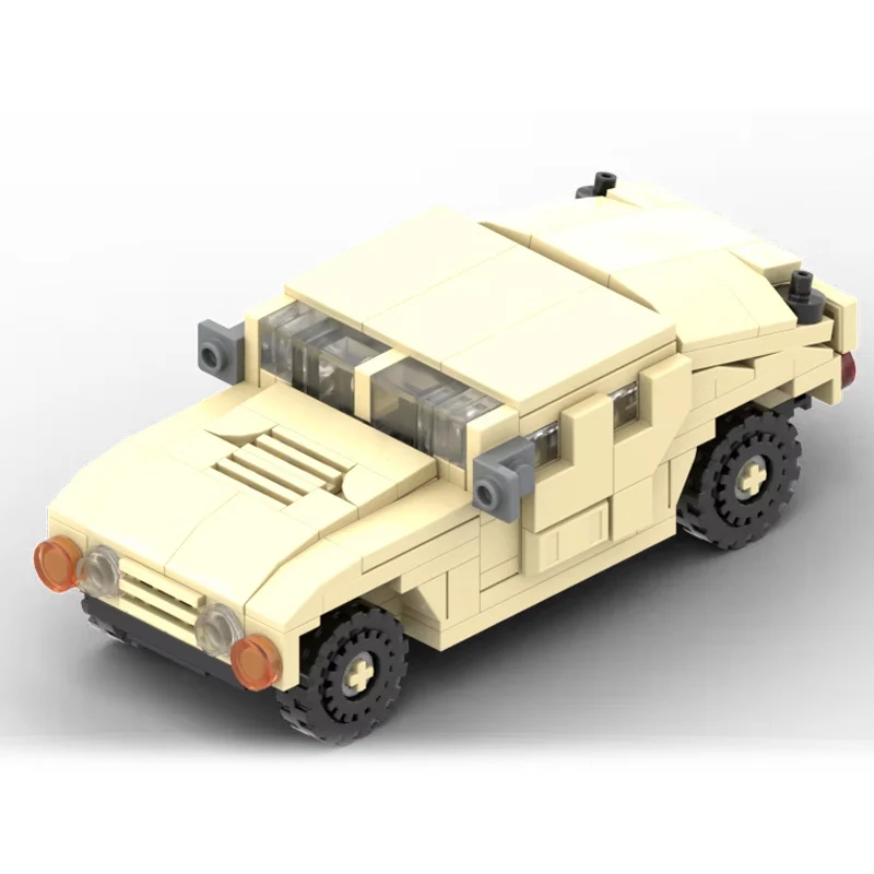 Military Off-Road Vehicle Model MOC Building Bricks War Equipment Style Modular Technology Gifts Holiday Assemble Toys Suit