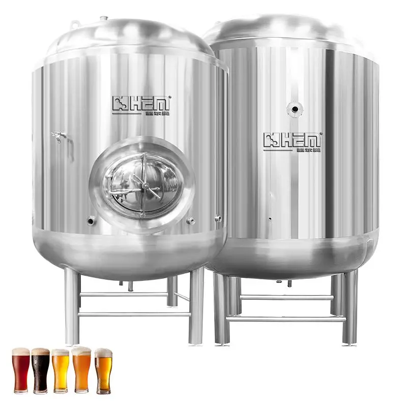 Stainless Steel Brite Equipment 1000L-4000L Capacity PLC Core Pump Pressure Vessel Motor 2000L Capacity Bright Beer Tank Storage