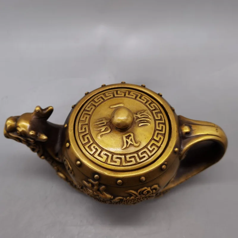 Vintage Wine Pot Teapot Antique Collection Antique Brass Crafts Brass Decoration Distressed Antique Wholesale