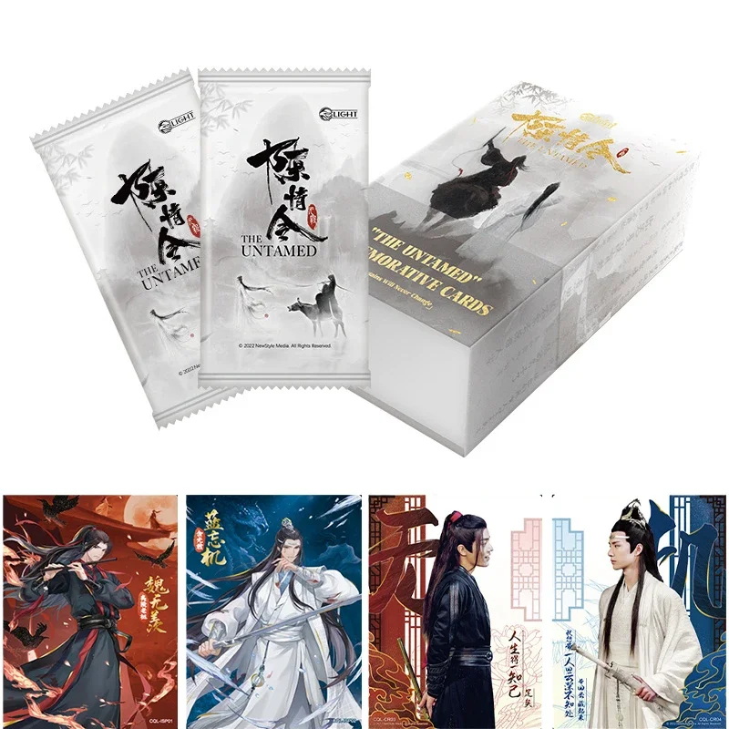 Cartão Comercial de Personagem Anime para Crianças, Mo Dao Zu Shi, Série de TV, The Untamed Collection Card, Wei Wuxian, Lan Wangji, Presentes Raros