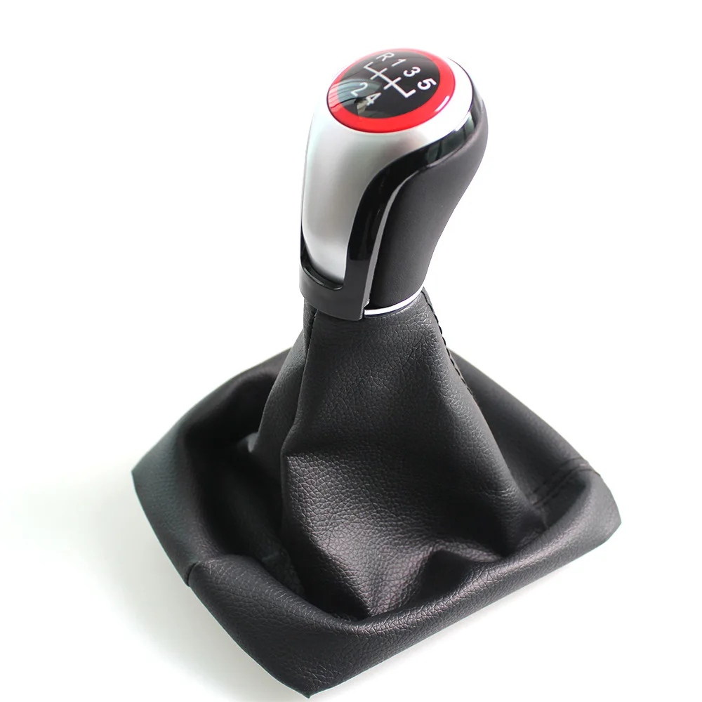 مقبض ناقل الحركة اليدوي 5 سرعات وحذاء الغبار لسكودا اوكتافيا 2 A5 A6 2004-2012 - رافعة نقل، ملحقات سيارة متينة