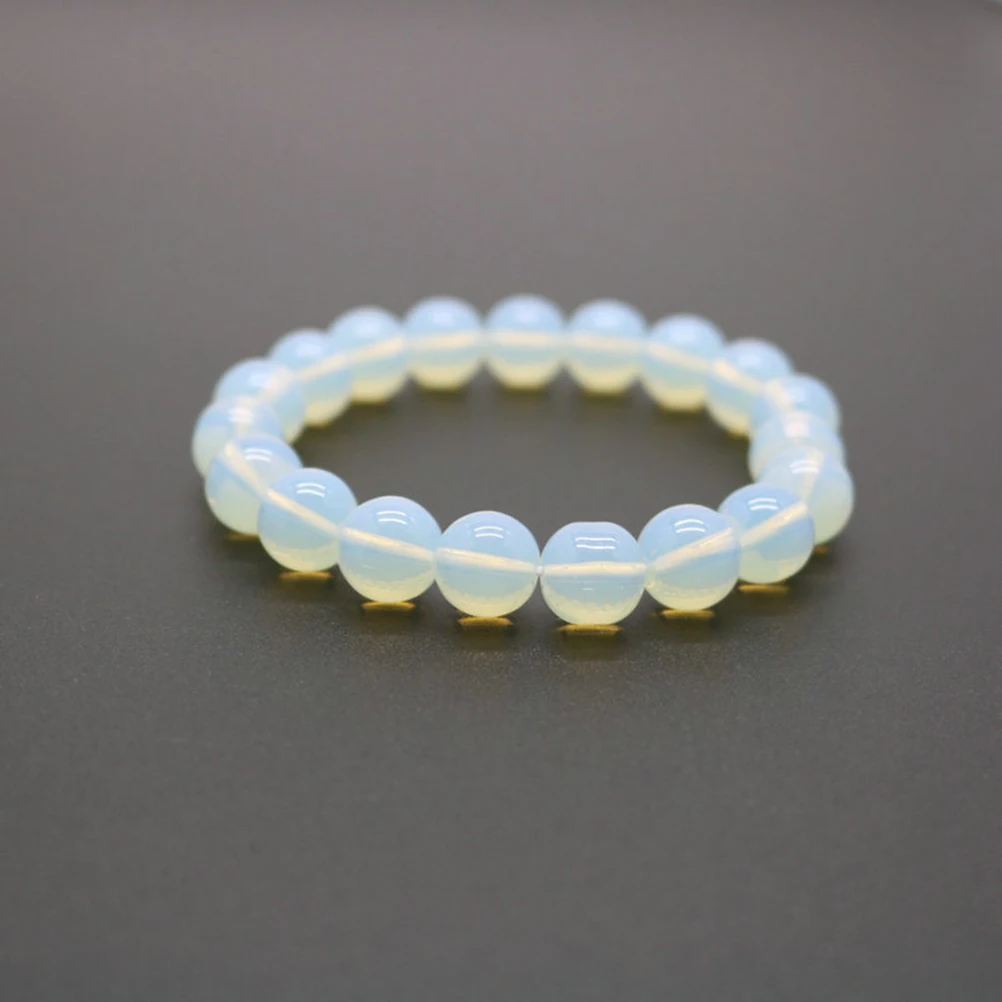 

Natural Opal Bracelet For Women Fashion Elastic Rope Hand Chain Adjustable Wrist Jewelry Gift Accessory Elegant Stone Beads