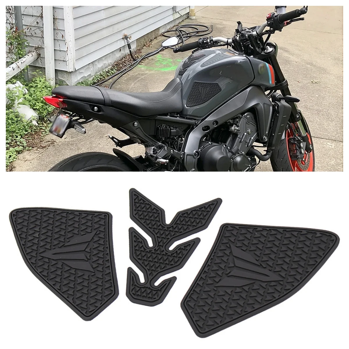 Motorcycle Non-slip Fuel Tank Stickers Waterproof Rubber Gas Tankpad Guard For YAMAHA MT09 MT-07 mt09 2021 2022 Moto Accessories