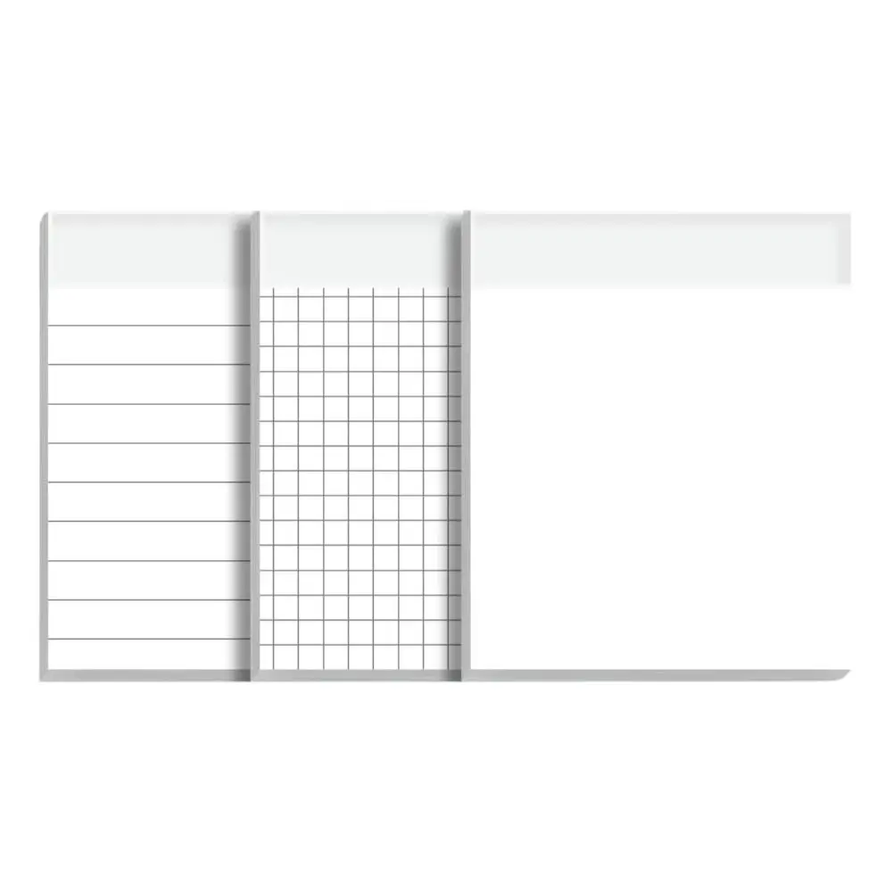 

Portable Lined/Blank/Grid Sticky Notes Clear See-Through No Blocking Text Extend Sticky Notes Self-Stick Notes School Office