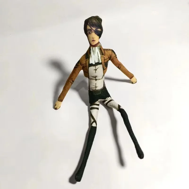 Anime Attack on Titan Rivaille Ackerman Eren Jaeger Cosplay Doll Plush Stuffed Dolls Abstract Wire Skeleton Prop