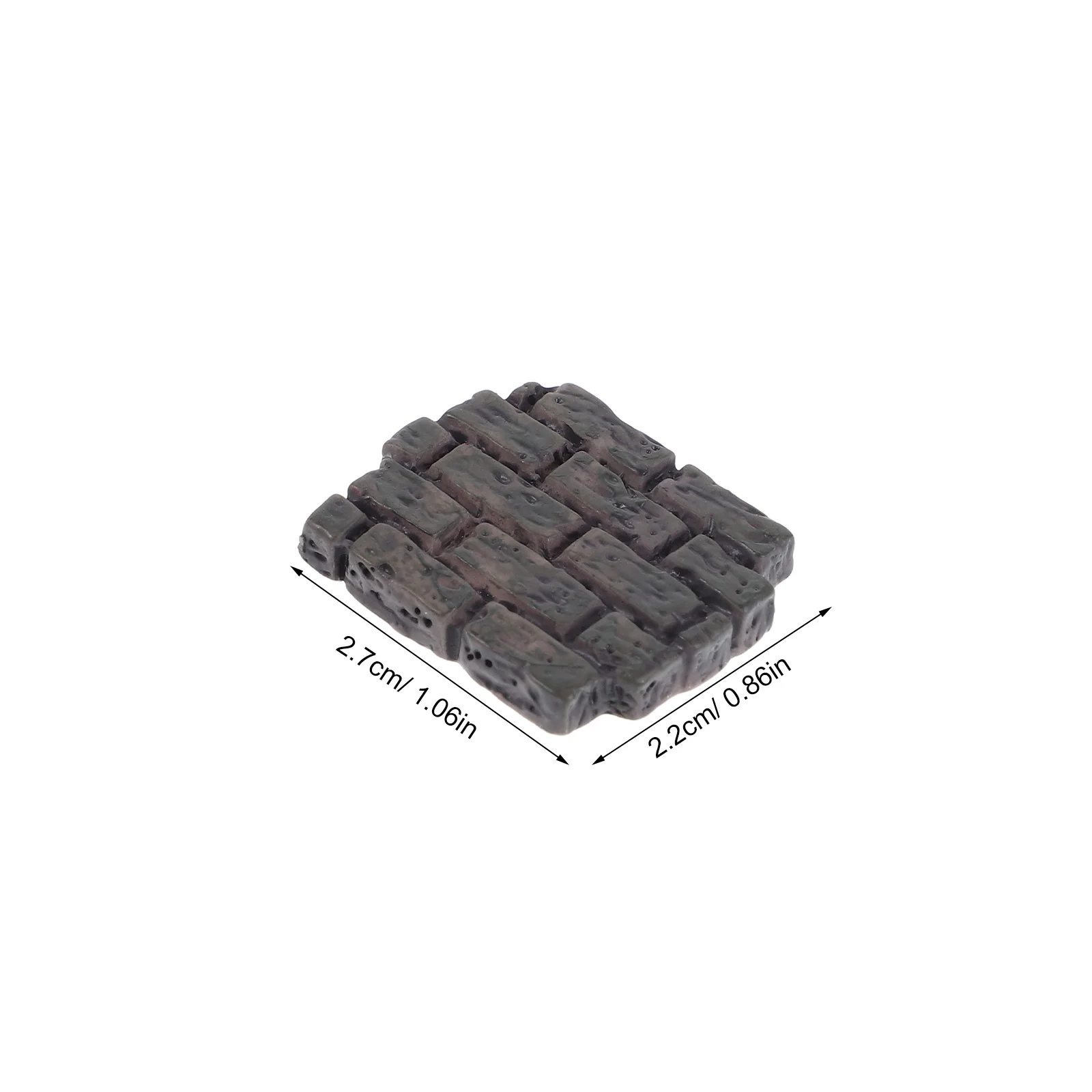 10 шт. миниатюрные имитационные кирпичи, реалистичные винтажные настенные кирпичи для рукоделия, архитектурные строительные принадлежности, сказочный сад