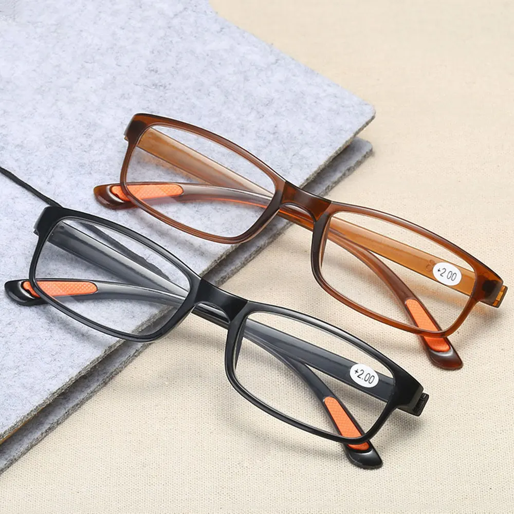 Gafas de lectura ultraligeras para hombre y mujer, lentes de lectura con montura, a la moda, 1,5 + 2,0 + 2,5 + 3,0 + 3,5