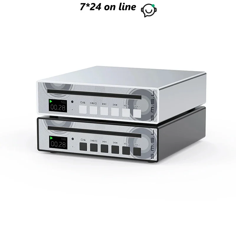 

SMSL PL100 Hi-res Audio CD Player Portable CS43131 Support Optical Coaxial 32Ω/60mW 3.5mm Headphone Output With Remote Control