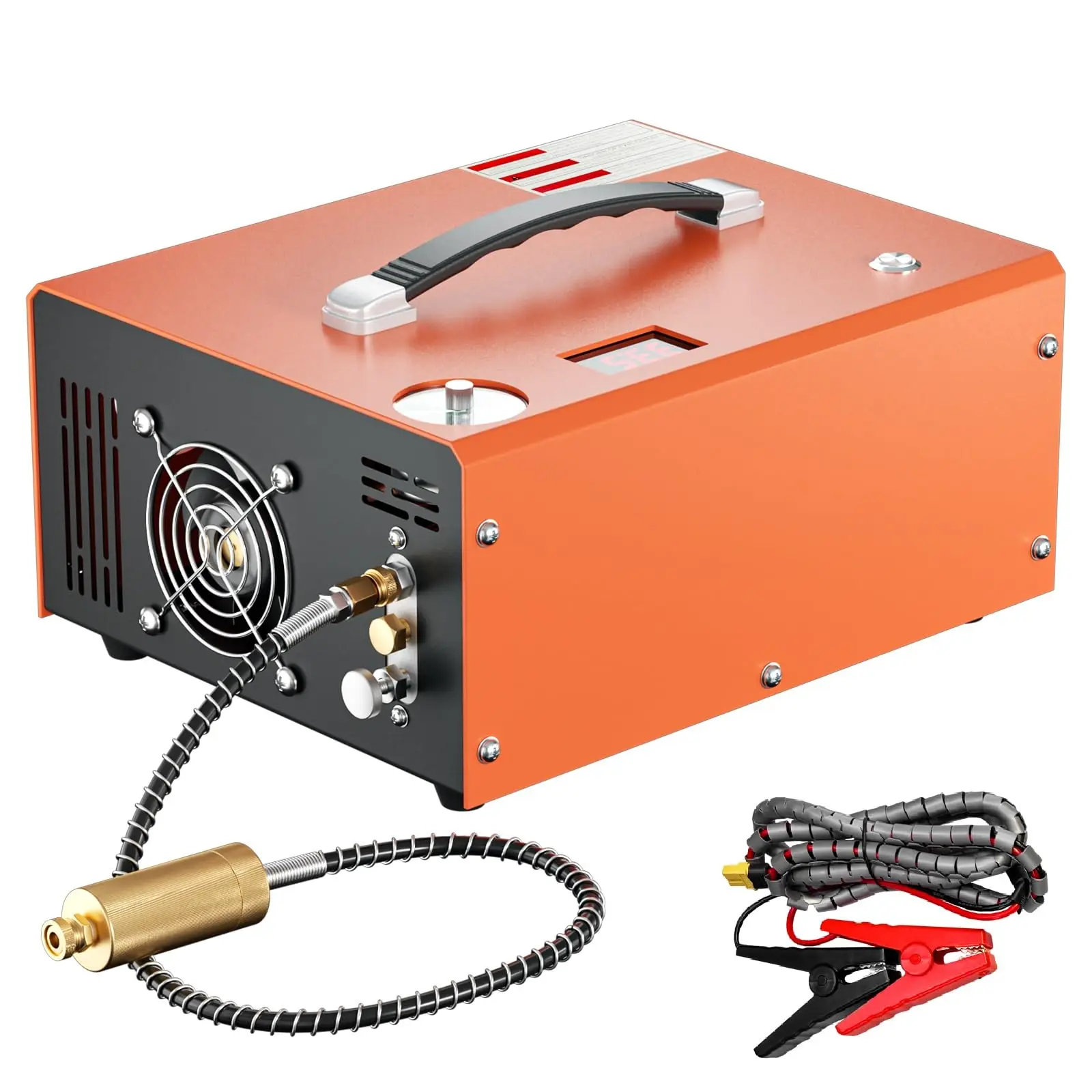 

PCP Air Compressor 4500PSI Portable PCP Airgun Compressor Auto-Stop Oil Free Pump for Air Rifle Scuba Diving Bottle