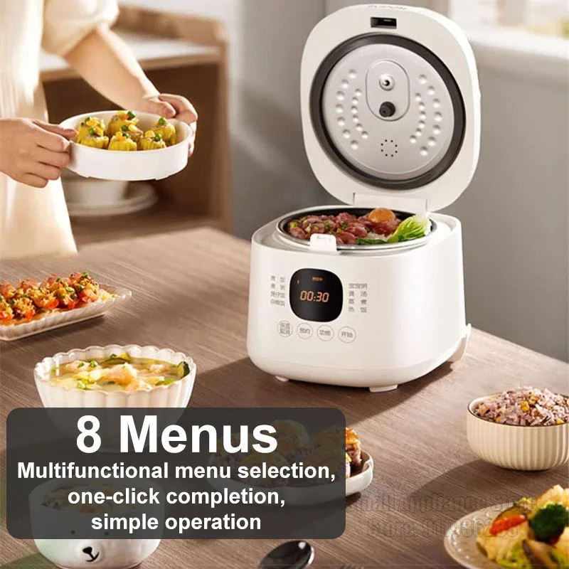 SUPOR Mini Electric Rice Cooker 2L Multifunction Rice Cooker for 1~4 People Durable Home Kitchen Appliance Cooking Device 220V