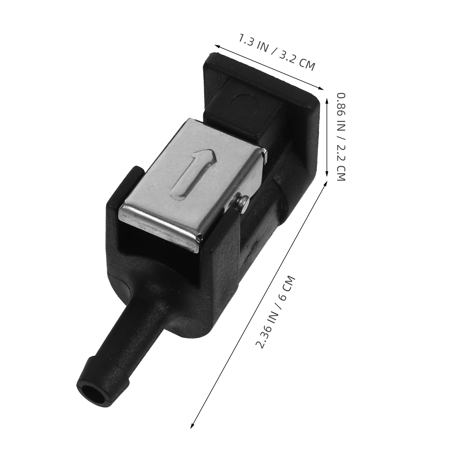 

2 pcs Fuel Line Connectors Sturdy Marine Fuel Connector For Boat Engine Oil Tank Swivel Hose End Fitting Auto Parts Vehicle Hose