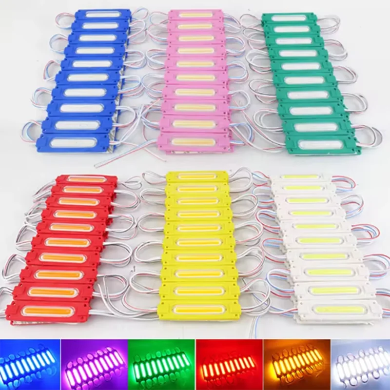 NEW 100/20pcs/lot Injection with Lens COB LED Module Waterproof LED Back Light Backlight for Sign Channel Letter DC24V 2W IP68