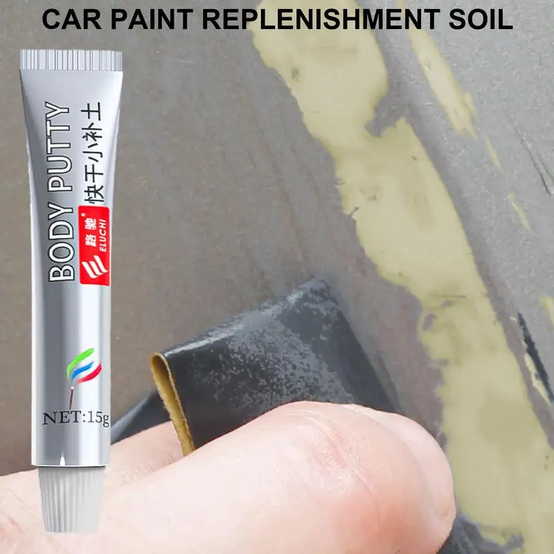 Car Body Filler 15g Dustproof Vehicle Paint Filler Scratch Putty Automotive Maintenance Fast Molding Putty for Trucks Minivan