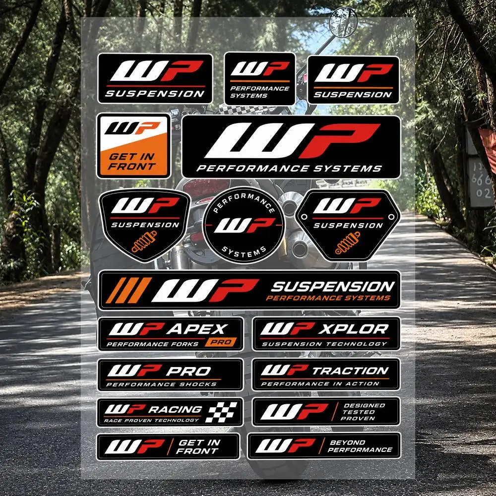 A-W-WP-R Racing Motorcycle Stickers Set Waterproof Vinyl Decals For Helmet Motorcycle Car Laptop Skateboard Luggage