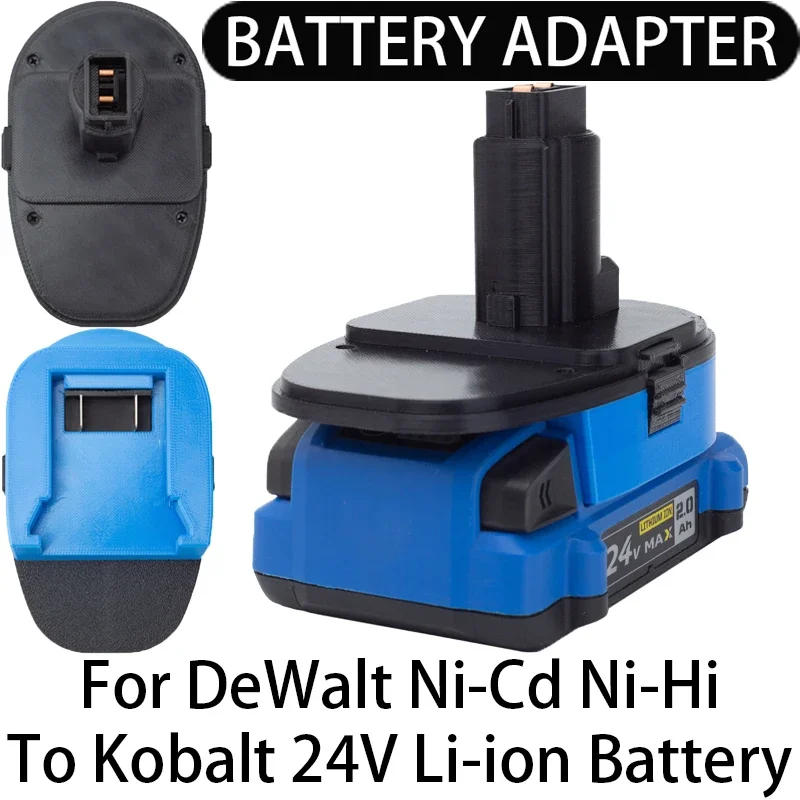 

Battery Adapter/Converter for DeWalt Ni-Cd Ni-Hi tools to Kobalt 24V Li-Ion Battery Adapter Power Tool Accessories